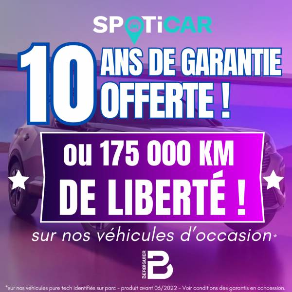 Roulez en toute sérénité avec une garantie exceptionnelle de 10 ou 175000 KM ! 